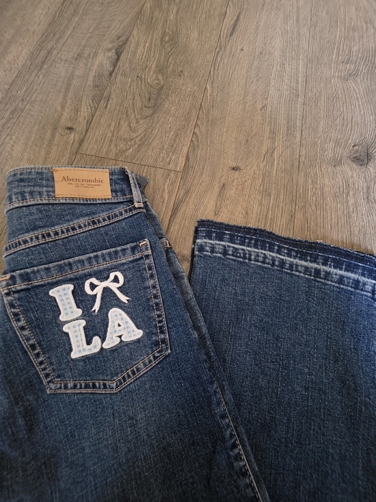 Abercrombie & Fitch Other - Abercrombie & Fitch Dark Blue Embroidered Pocket Jeans